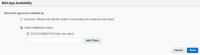 An image of the Edit App Availability page