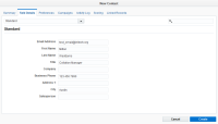 An image of the New Contact Configuration window with the Field Details tab selected.